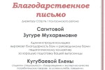 Благодарственное письмо